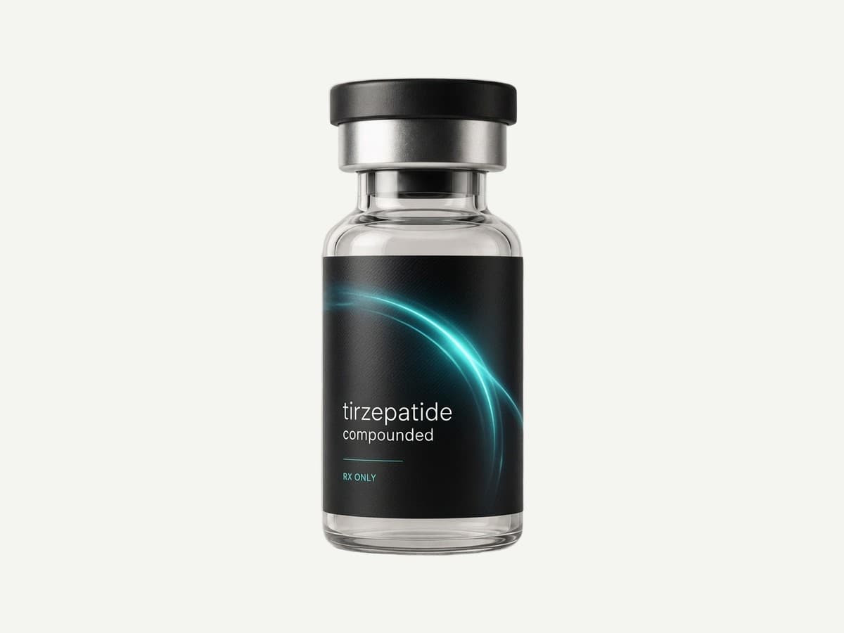 Compounded tirzepatide treatment vial